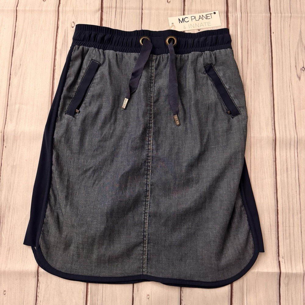 MC Planet Innate Jean Skirt Women's Size 6 France Boho Chic NWT